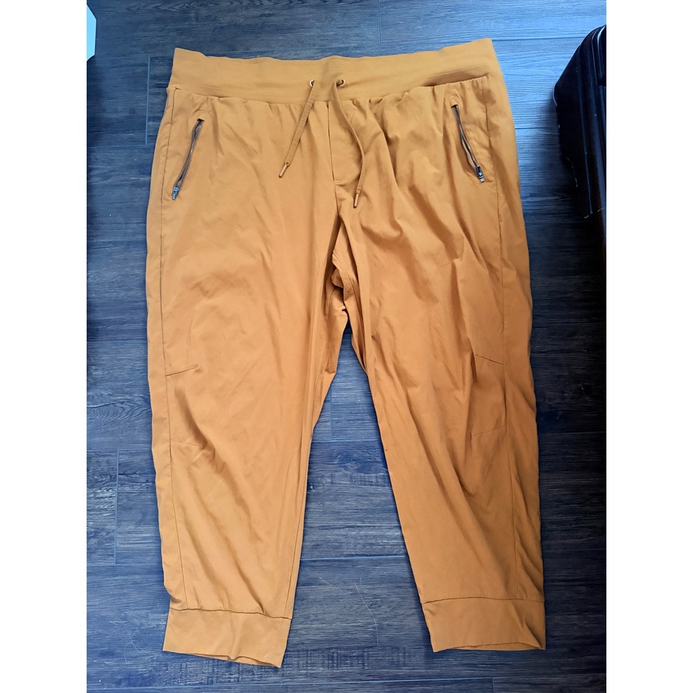 Athleta Trekkie North Joggers Spiced Ochre Orange Plus Size 24 Hiking Travel